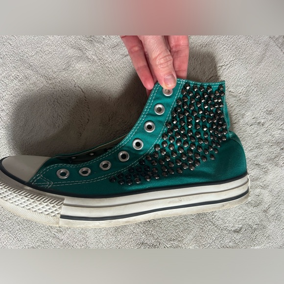 Converse Chuck Taylor All Star Gun metal
Rhinestone Womens 9 - send an offer!! - Picture 5 of 7